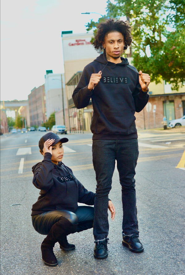 BLACK ON Black Hoodie